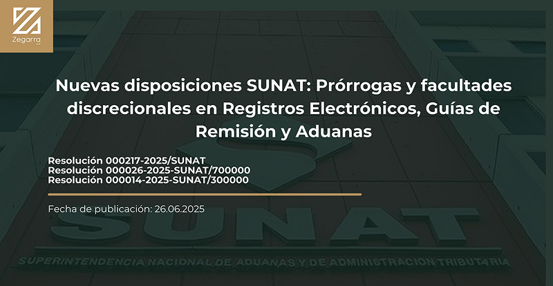 106. Nuevas disposiciones SUNAT